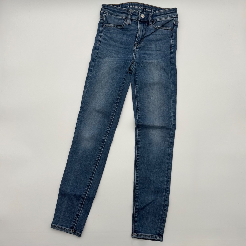 American Eagle Hi-Rise Jegging Womens 00‎ Short Skinny Jeans